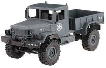 WPL Ciężarówka Wojskowa Z Pilotem Wpl B-14 1:16 4X4 2,4 Ghz Rtr Niebieski
