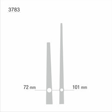 Atrix Wskazówki zegarowe srebrne /YT3783