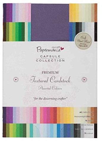 Docrafts A5 Premium tonkartons tekstury kapsułki, wielokolorowe (75 sztuk) P1641401