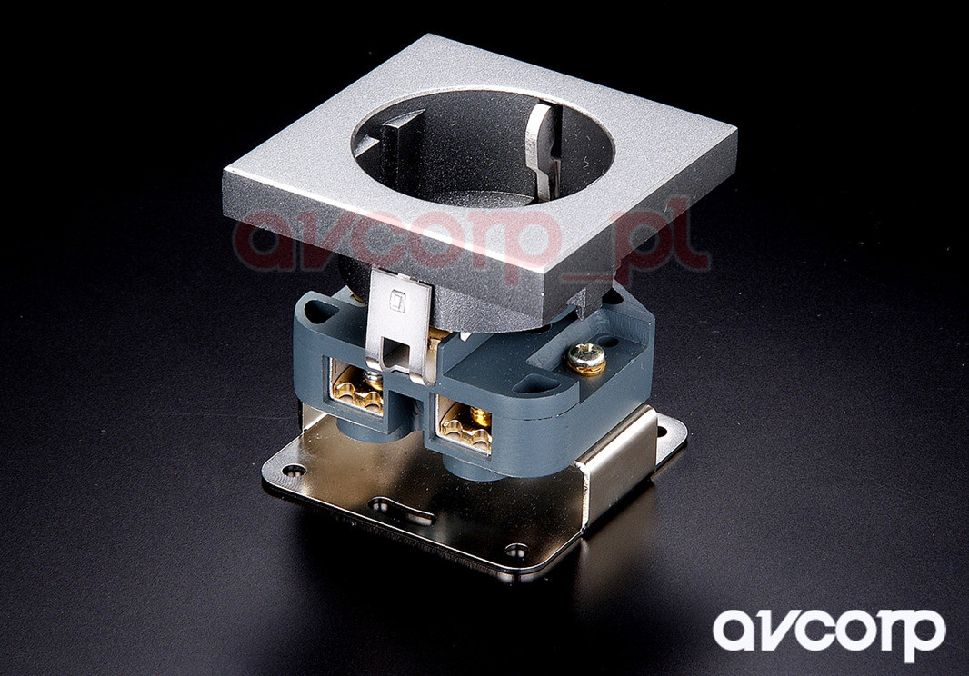 Furutech FT-SDS (G) - gniazdo montażowe schuko (EU) FT-SDS (G) (MF-MX-DAC-SILVER)