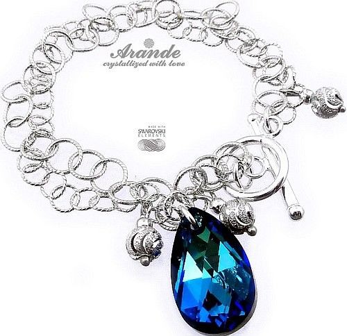 Swarovski Arande Bransoletka Blue Srebro Kolory 2675210425