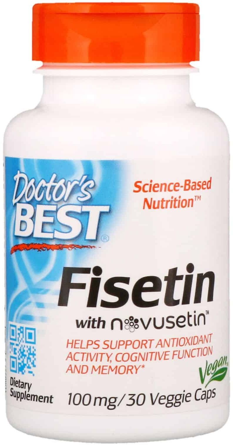 Doctor''s Best Fisetin with Novusetin (Wsparcie przy starzeniu się mózgu) 30 Kapsułek wegetariańskich