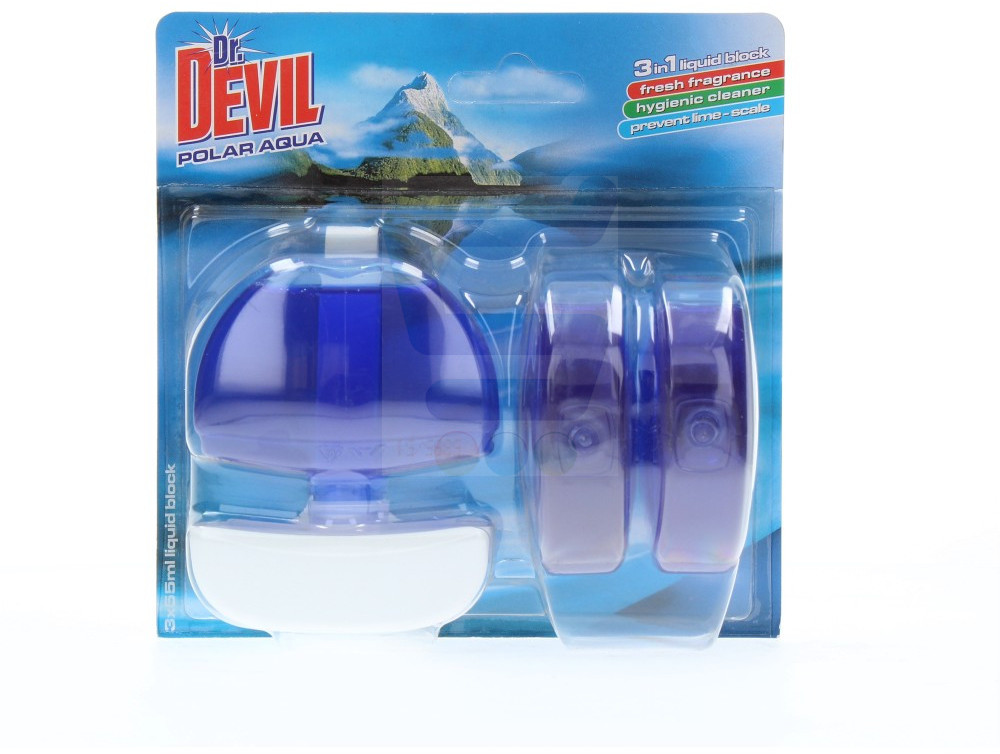 Dr. Devil Koszyk do WC + Żel Polar Aqua 3 x 55 ml