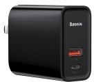 Baseus Ładowarka sieciowa Quick Charge 4.0 + USB-C Power Delivery