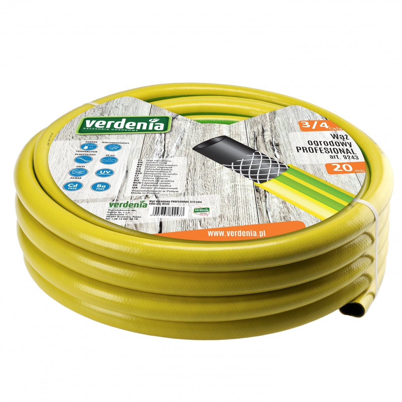 Galicja WĄŻ OGROD.PROFESIONAL 3/4 cala 20m 9243