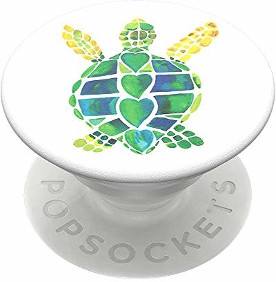 PopSockets PopSockets PopGrip - Rozkładany uchwyt i podstawka do telefonów oraz tabletów z wymiennymi krążkami PopTops - Turtle Love 800396