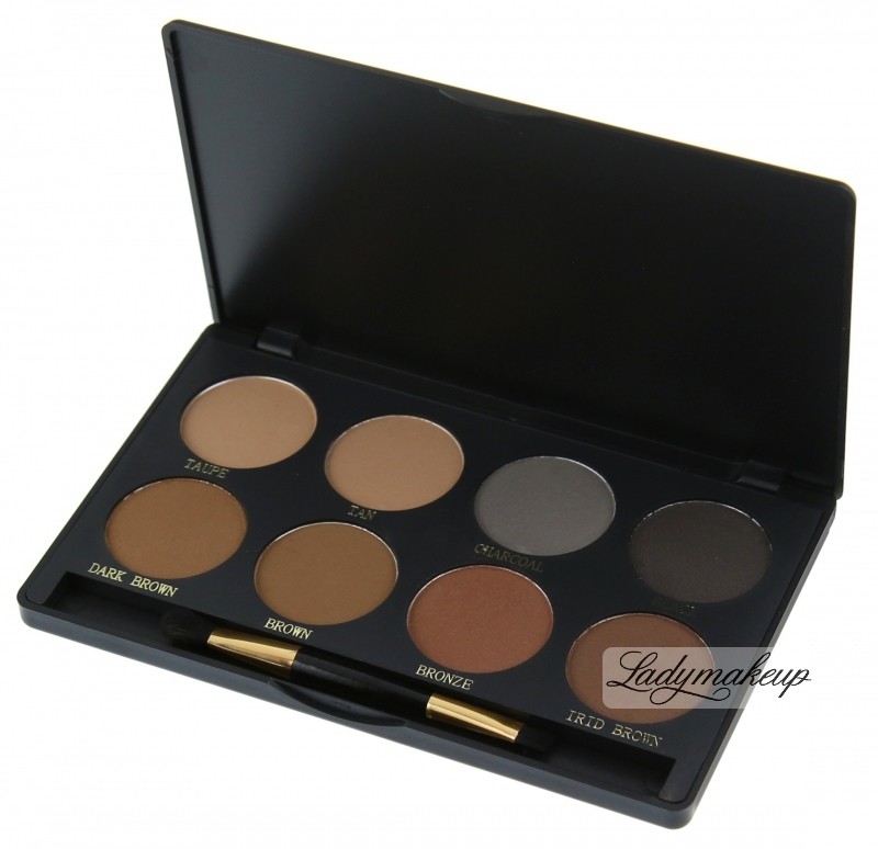Christian Professional Eyebrow kit - Zestaw 8 półpermanentnych pudrów do brwi