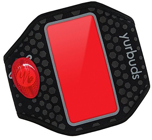 Yurbuds Yurbuds YBWNUARM02GNA sportowa bransoletka, unisex, rozmiar uniwersalny Nero/Rosso + klips YBIMUARM02BNR