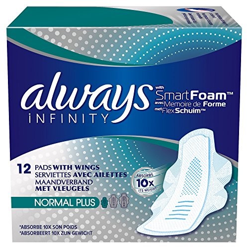 Always Normal Plus podpaski ze skrzydłami, 2 Pack, każdy z 12 sztuk 83727001