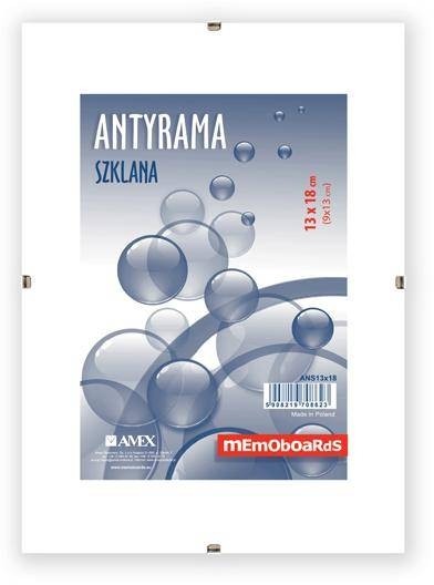 Memoboards Antyrama szklana MEMOBOARDS 13 X 18 cm X06209 NB-7906
