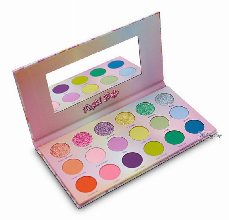 Mexmo Mexmo - PASTEL DRIP EYESHADOW PALETTE by Andzia There - Paleta 18 cieni do powiek