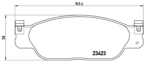 BREMBO Zestaw klocków hamulcowych, hamulce tarczowe P 36 012