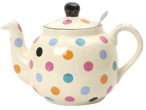 London Pottery Farm House Filter 2 Cup Teapot, MultiColour Spot 17278412