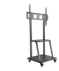 Manhattan Stojak mobilny LCD/LED 37"-100" 150kg VESA z półką czarny 461665