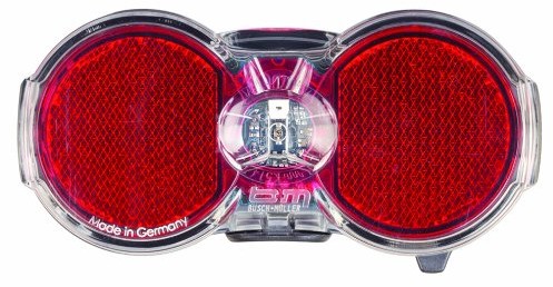 Busch & Müller lampa tylna na baterie, czarna 329BL-02
