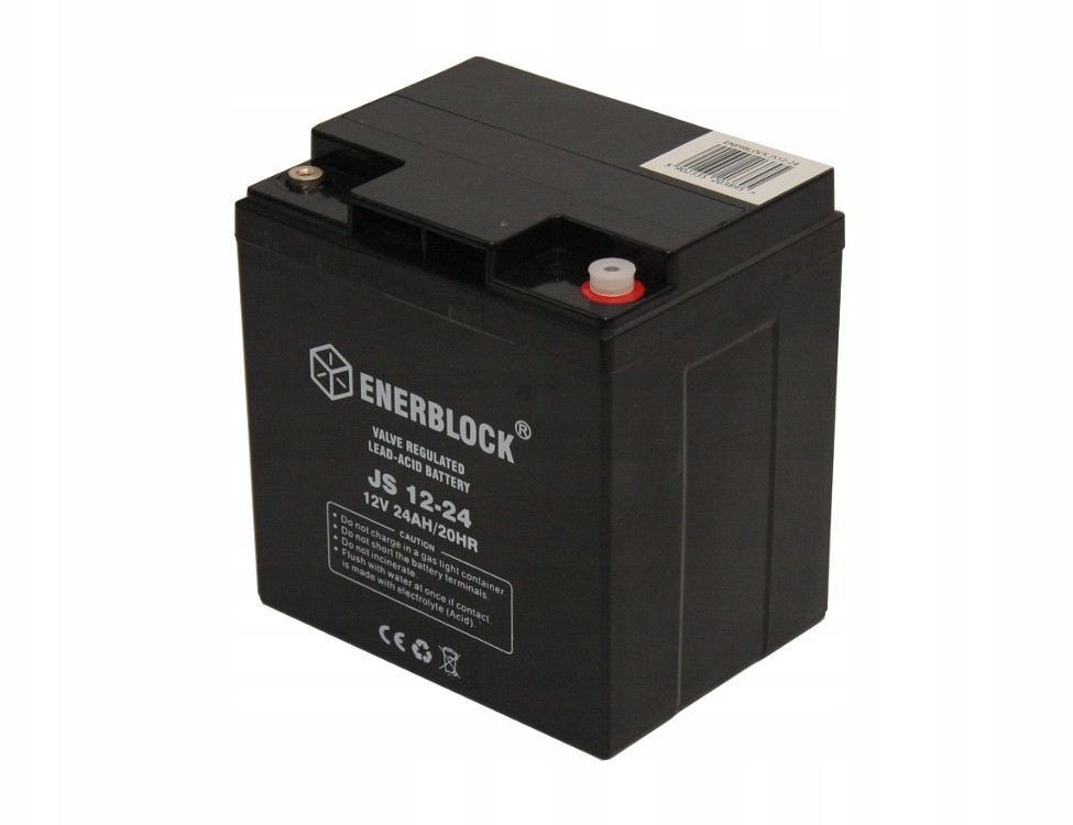 Akumulator Żel Agm Enerblock 12V 24AH Ups, Alarmy