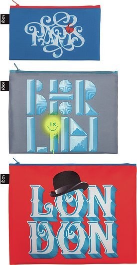 Loqi Saszetki Zip Pockets 3 szt. Alex Trochut zp.at
