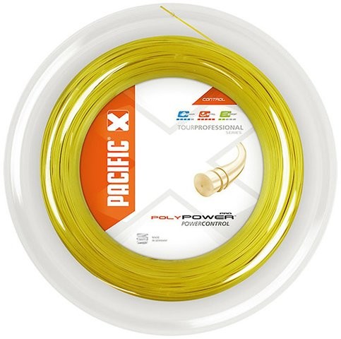 Pacific Naciąg tenisowy Poly Power (200 m) - yellow PC.2057.74.40