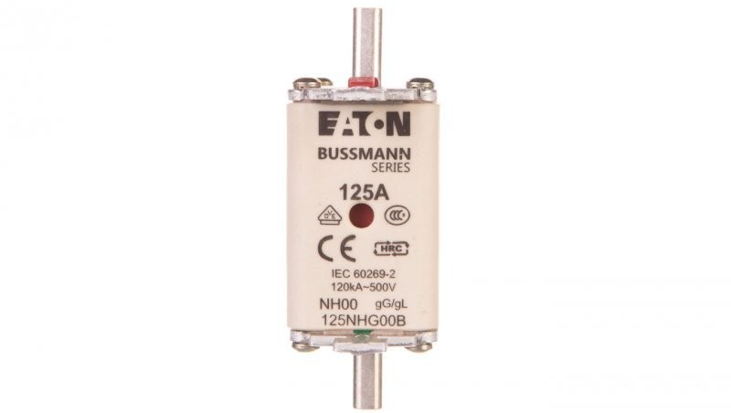 Eaton Wkładka bezpiecznikowa NH00 125A gL/gG 500V 125NHG00B 125NHG00B