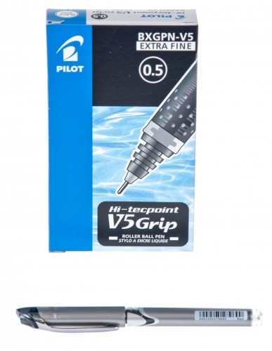 Pilot Cienkopis V5 Grip Czarny opakowanie 12 szt.
