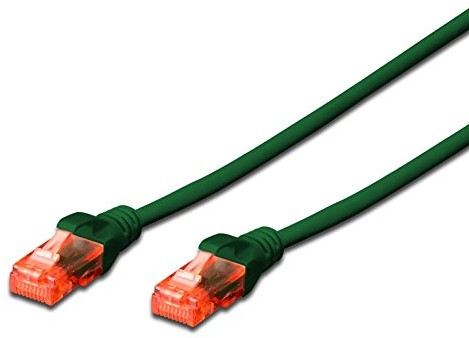 Ewent kabel sieciowy Patch Cat 6 u/UTP, AWG 24/7, 2 X RJ45, zielony EW-6U-005G
