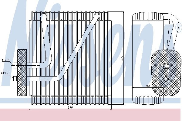 NISSENS Parownik, klimatyzacja NISSENS 92161