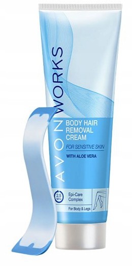 Avon Krem do Depilacji skóry wrażliwej + szpatułka