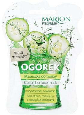 Marion Maseczka do twarzy Ogórek - Fit & Fresh Cocumber Face Mask Maseczka do twarzy Ogórek - Fit & Fresh Cocumber Face Mask