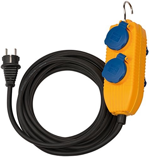 Brennenstuhl 1151740010 opaska na placu budowy IP54 wraz z blokiem power Czarny 10 m, H07RN-F3G1,5