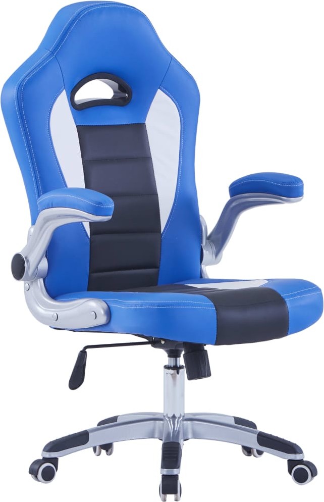 vidaXL vidaXL Fotel dla gracza, niebieski, sztuczna skóra