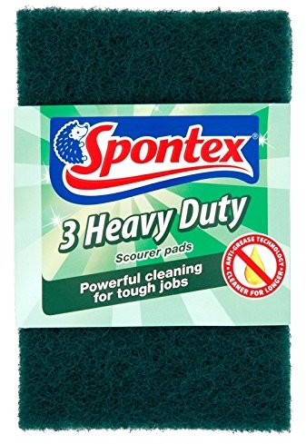 Spontex Środek do czyszczenia Heavy Duty garnków Pads 6 sztuki, Total 18 80302001