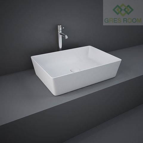 RAK Ceramics Ceramics FEELING UMYWALKA SLIM NABLATOWA PROSTOKĄTNA 50X36 CM BIAŁY MAT (500) FEECT5000500A