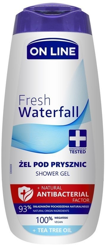 On Line NATURAL ANTIBACTERIAL FACTOR ŻEL POD PRYSZNIC FRESH WATERFALL 400ML