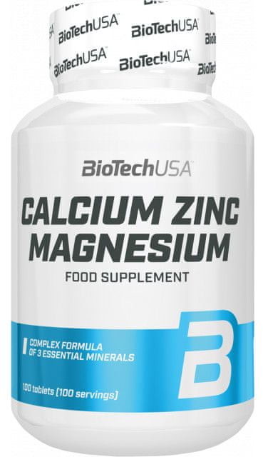 BioTech Calcium Zinc Magnesium 100 tablets