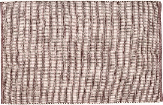 Hübsch Dywan Hübsch 120 x 180 cm biało-bordowy wełniany 700904