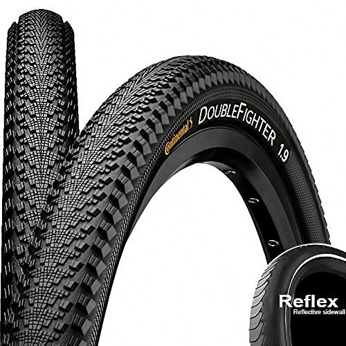 Continental Double Fighter III drutowa Reflex 24 X 1,9 2,0 cala 50 507 MM Czarny CTM522