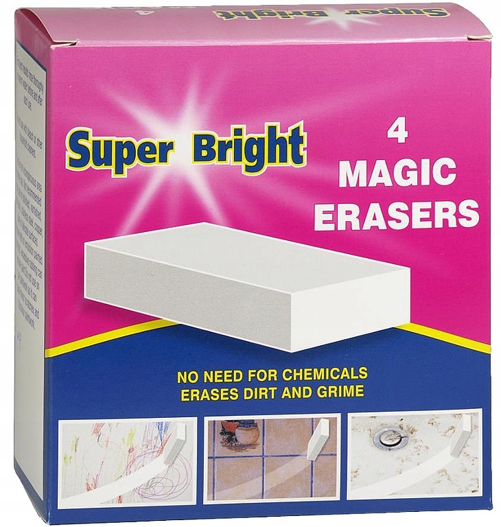 Super Bright Magiczna Gąbka Gąbeczka 4szt Uk