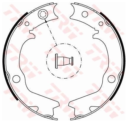 TRW Zesatw szczęk hamulcowych, hamulec postojowy GS8479