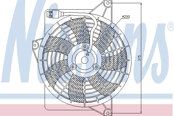 NISSENS Wentylator, kondensator klimatyzacji NISSENS 85371