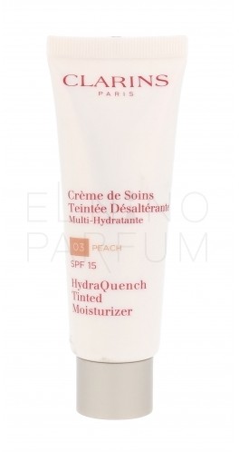 Clarins HydraQuench Tinted Moisturizer SPF15 podkład 50 ml dla kobiet 03 Peach