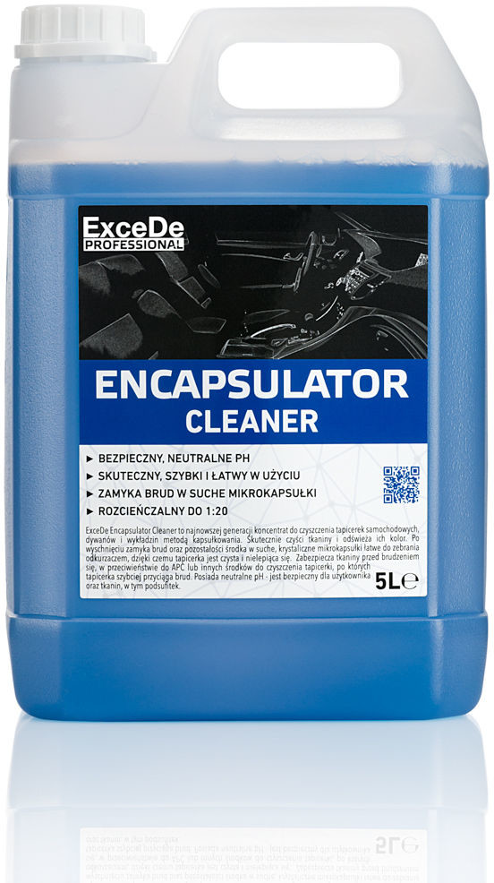 Excede professional ExceDe Encapsulator Cleaner - preparat do bezpiecznego czyszczenia podsufitek i tapicerek zamyka brud w mikrokapsułki 5L EXC000008