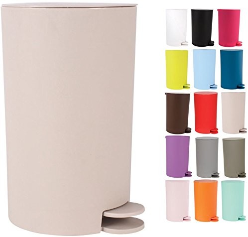 MSV Osaki śmietnik łazienkowy, beżowy, 30 x 20 x 15 cm 141778