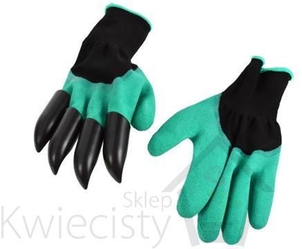 Geko Rękawice ogrodowe z pazurkami