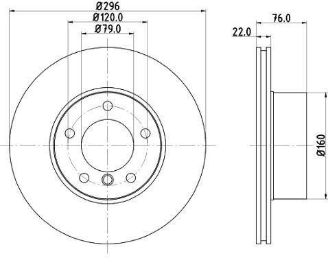 HELLA PAGID Tarcza hamulcowa PAGID 8DD355104-591