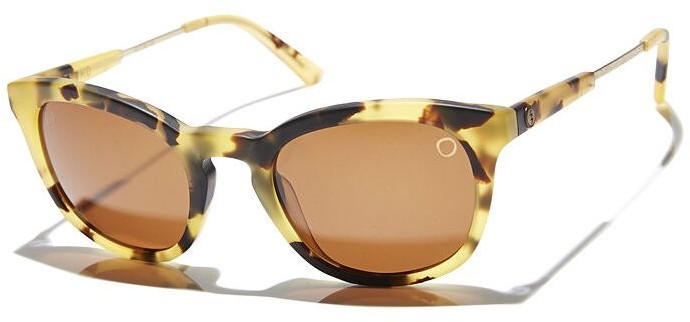 Electric okulary przeciwszłoneczn damskie TXOKO Mat Spotted Tortoise/Melanin Bronze + LEATHER CASE