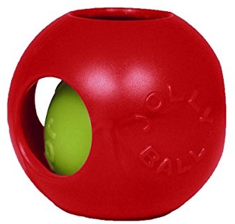 Jolly Pets joll043 a psy do zabawy  teaser ball, 25 cm, czerwony