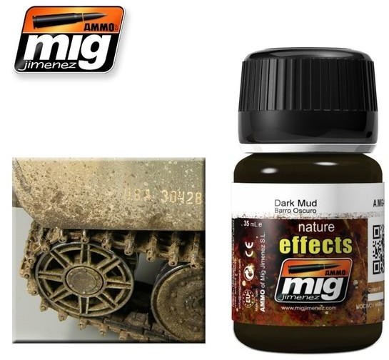 mig Farba olejna Ammo Mig - Dark Mud Nature Effects mig 1405