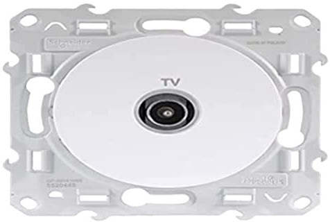 Schneider Electric S520445 Odace gniazdo telewizyjne białe S520445
