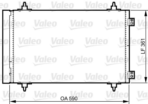 VALEO skraplacz 814366