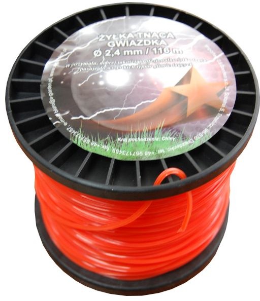 Żyłka tnąca 2 4 mm x 116 m gwiazdka